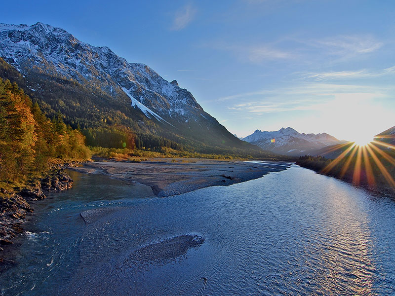 Der Lech bei Weißenbach